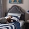 Baxton Studio Rita Modern Dark Grey Upholstered Twin Size Headboard 125-6986 - alternate 3
